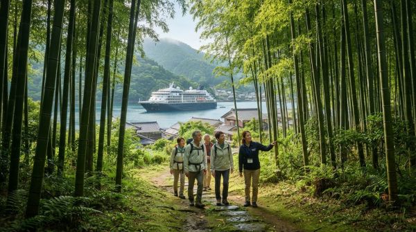 Comment choisir une croisière qui propose des randonnées pour découvrir les forêts de bambous au Japon?
